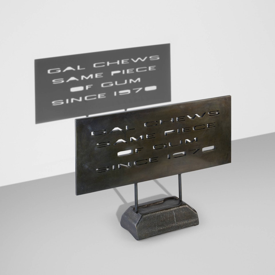 Gal Chews Gum by Ed Ruscha