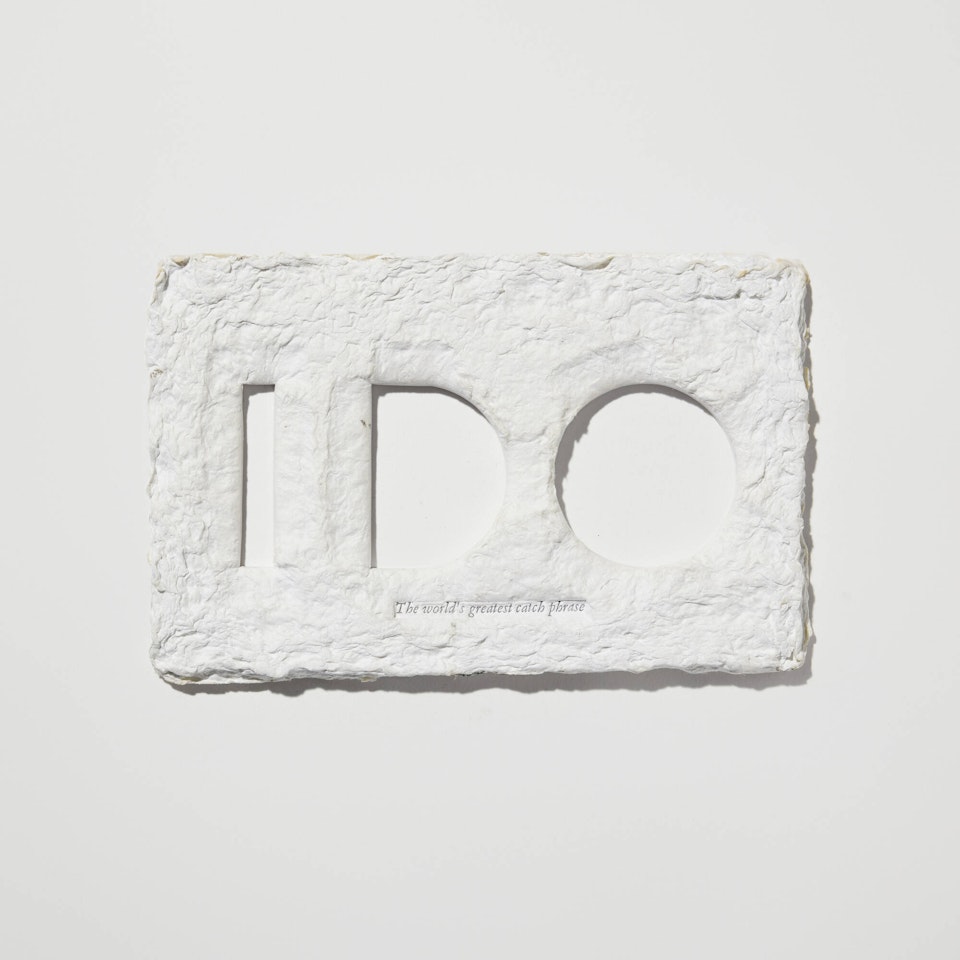 I Do wedding favor by Ed Ruscha