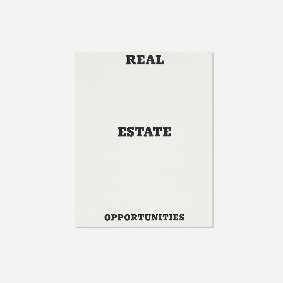 Real Estate Opportunities by Ed Ruscha