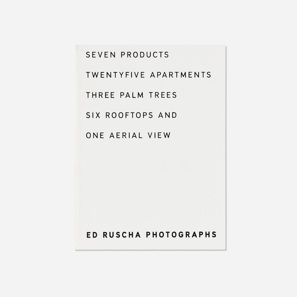 Photographs: Seven Products, Twentyfive Apartments, Three Palm Trees, Six Rooftops and One Aerial View by Ed Ruscha