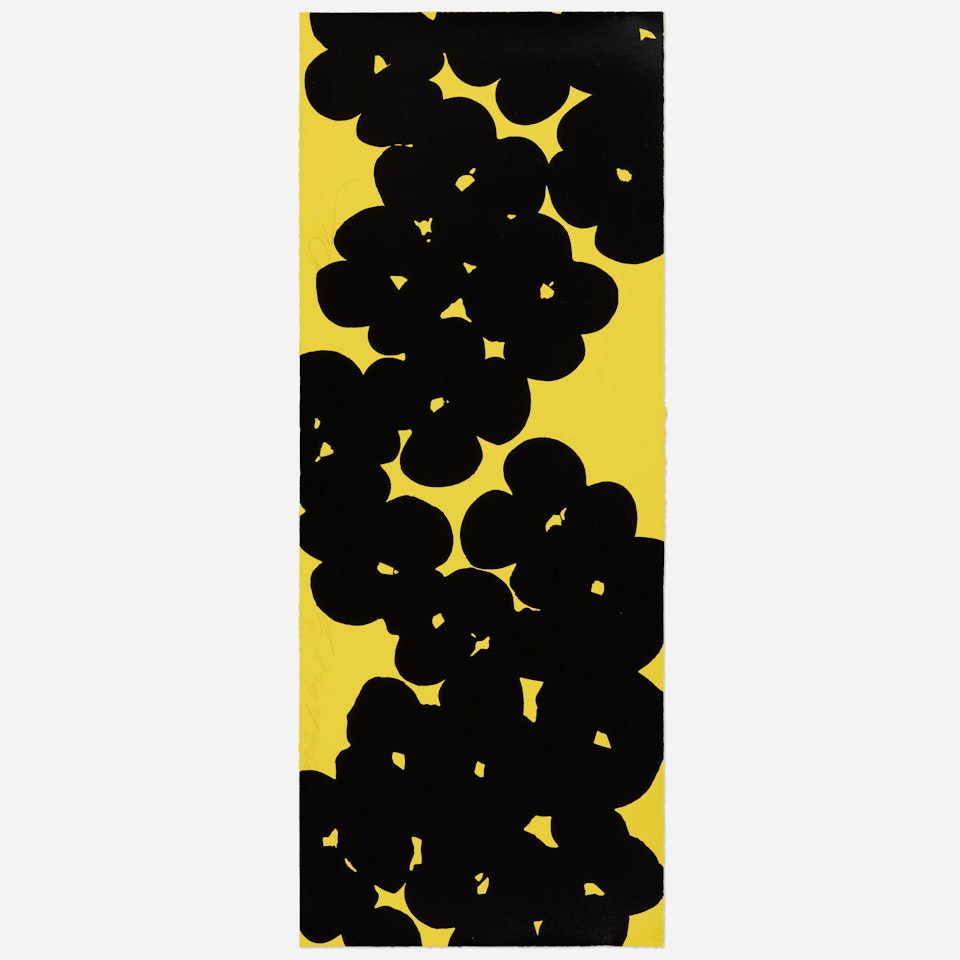 Wallflower (Black and Yellow) by Donald Sultan