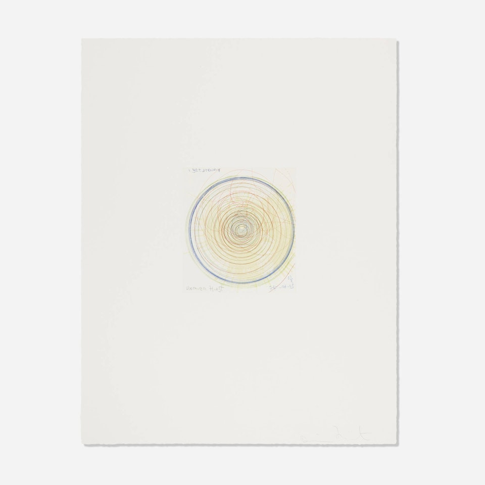 I get around (from the In a Spin, The Action of the World on Things, Volume I portfolio) by Damien Hirst