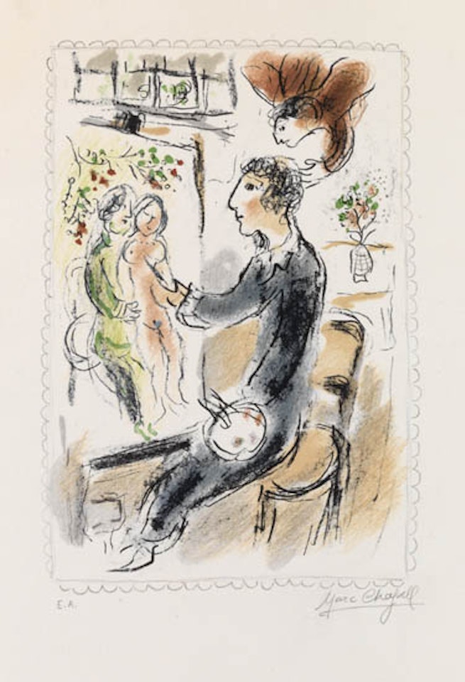 Le Peintre bleu by Marc Chagall