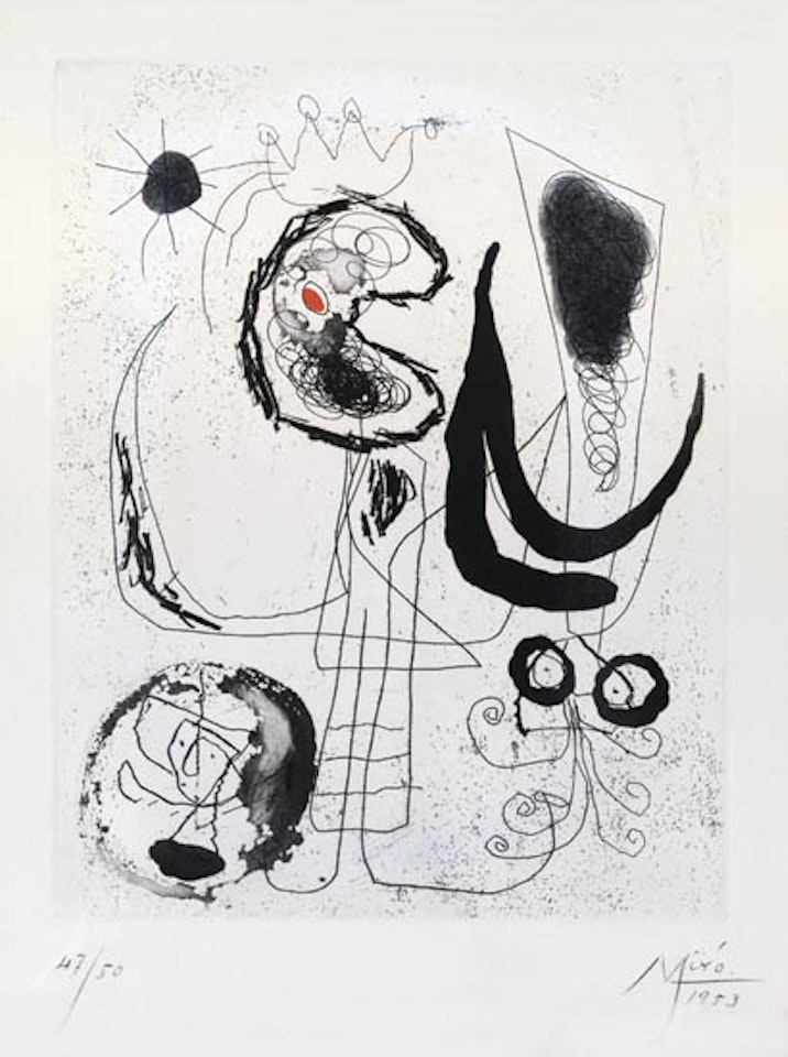 Series III, plate 6 by Joan Miró