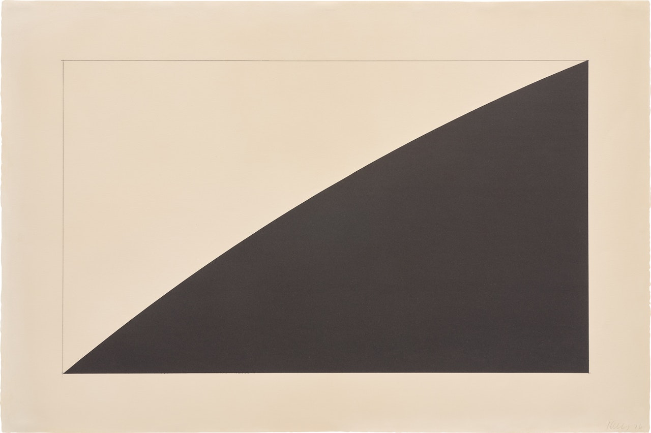 Black Curve, Radius 12 Feet by Ellsworth Kelly