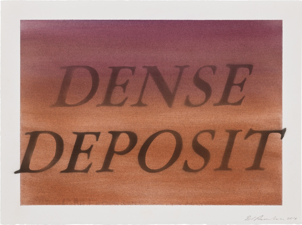 Dense Deposit by Ed Ruscha