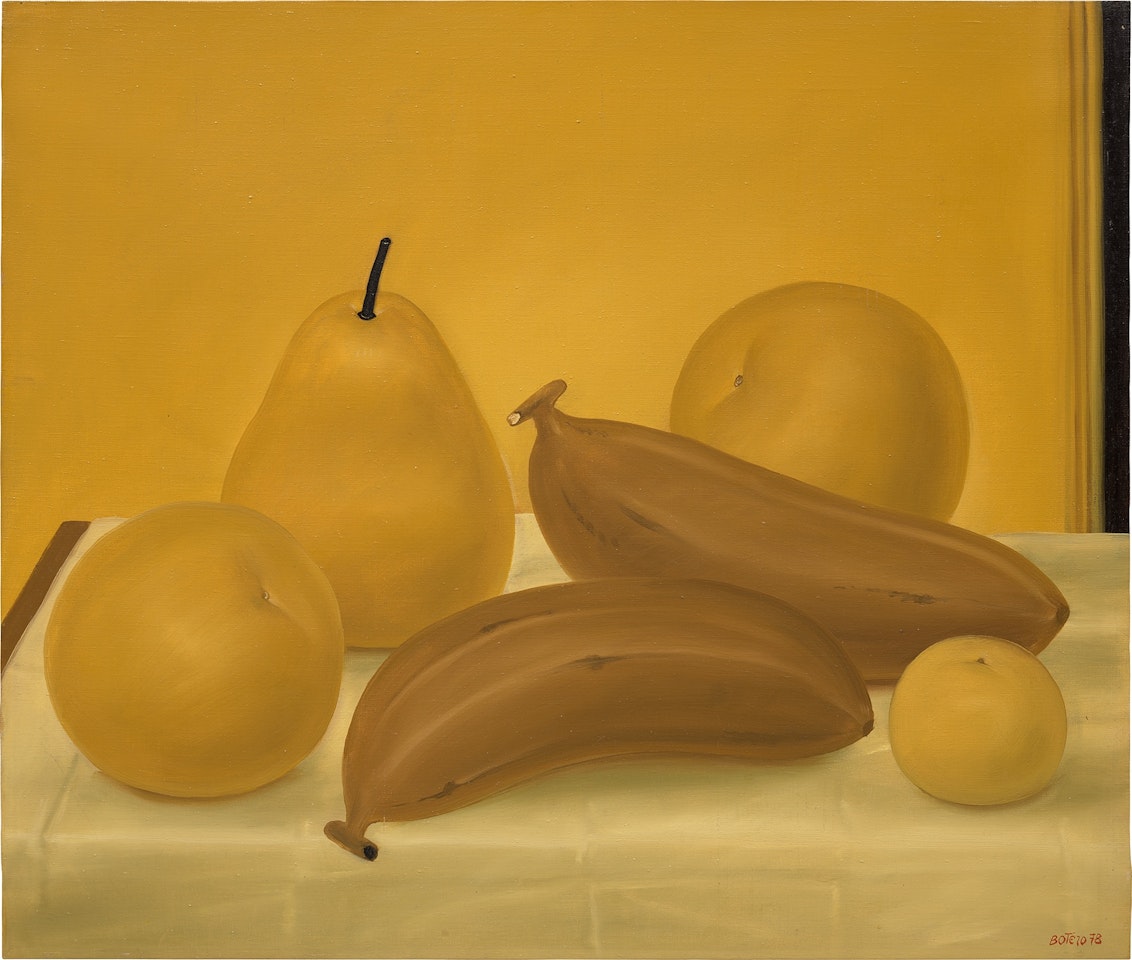 Still Life with Bananas by Fernando Botero