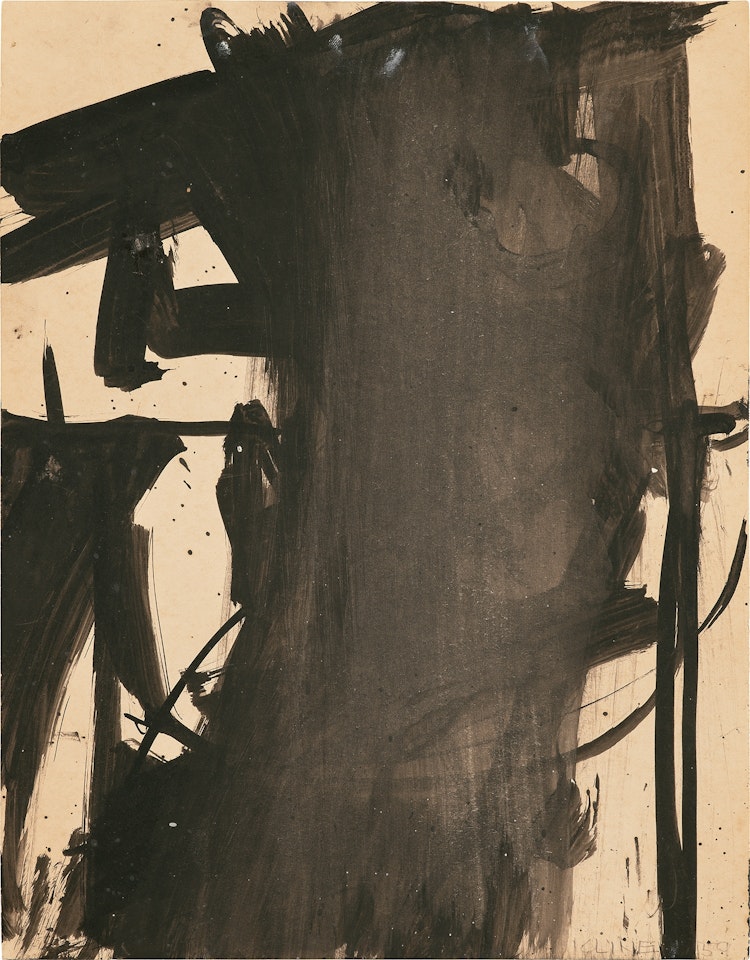 Untitled (Study for Charcoal, Black and Tan) by Franz Kline