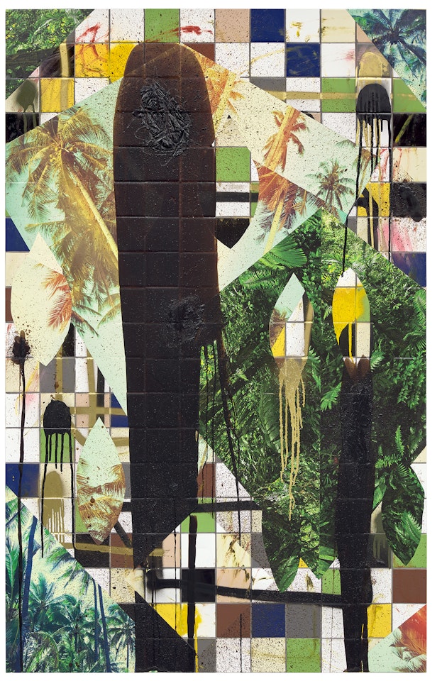 Untitled Escape Collage by Rashid Johnson