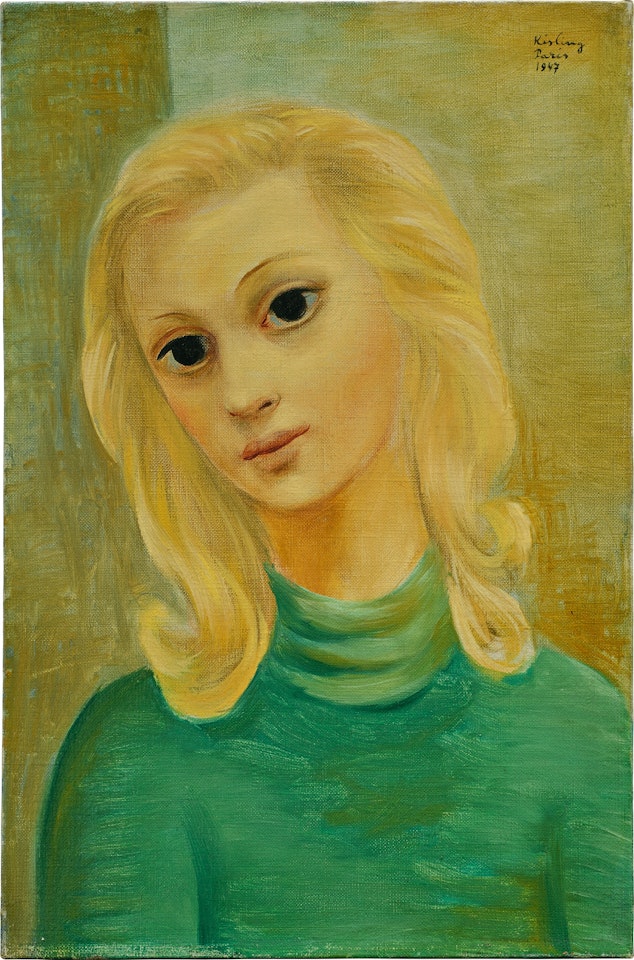 Portrait de jeune fille by Moïse Kisling