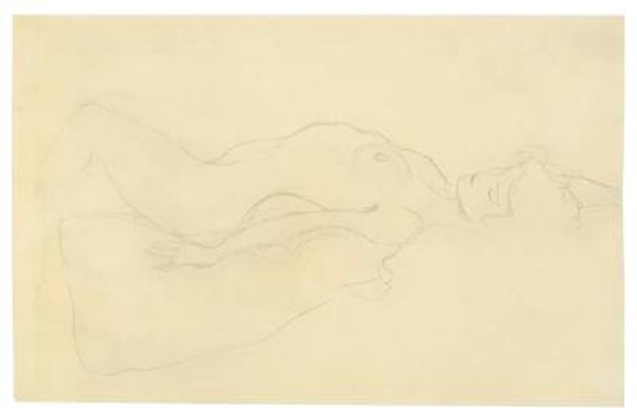 Study for “Watersnakes II” by Gustav Klimt