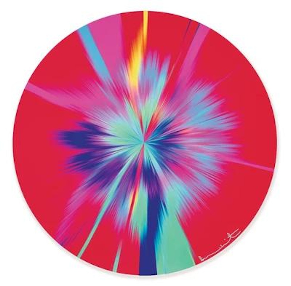 “Beautiful, Very Jolly, Uncreated, Cleare and Pure Heaven Painting” by Damien Hirst