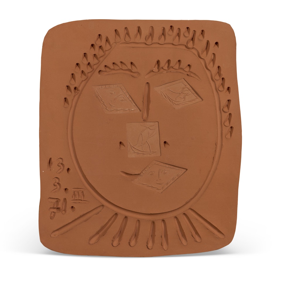 Visage à la fraise (A.R. 625); Visage à la fraise (A.R. 625) by Pablo Picasso