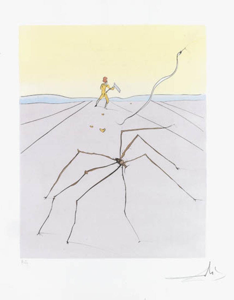 Le Portrait de La Fontaine * Le Cerf se voyant dans l'eau * Kumo * The Earth Goddess (The Chef) by Salvador Dali