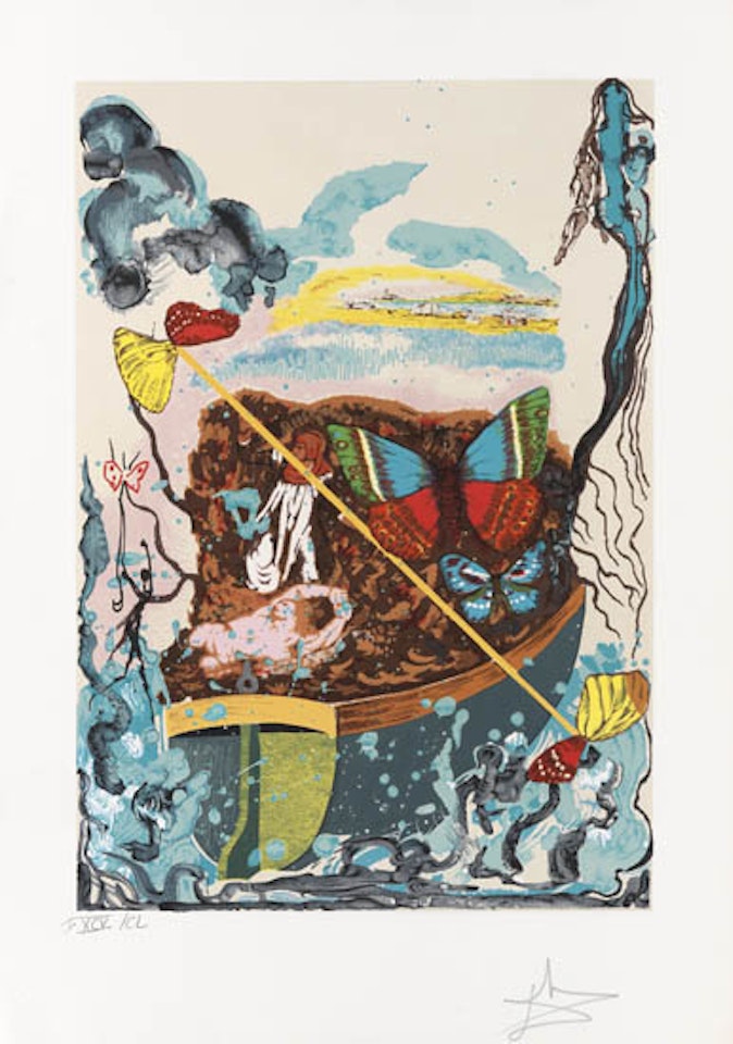 Papillons Anciennes by Salvador Dali