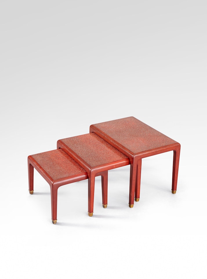 Tables gigognes by Jean Dunand