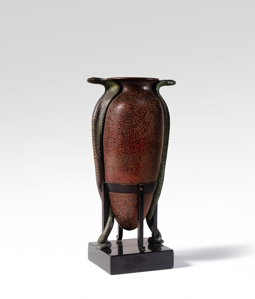 Vase aux serpents by Jean Dunand