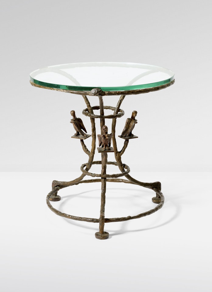 Gueridon "Aux harpies" by Diego Giacometti