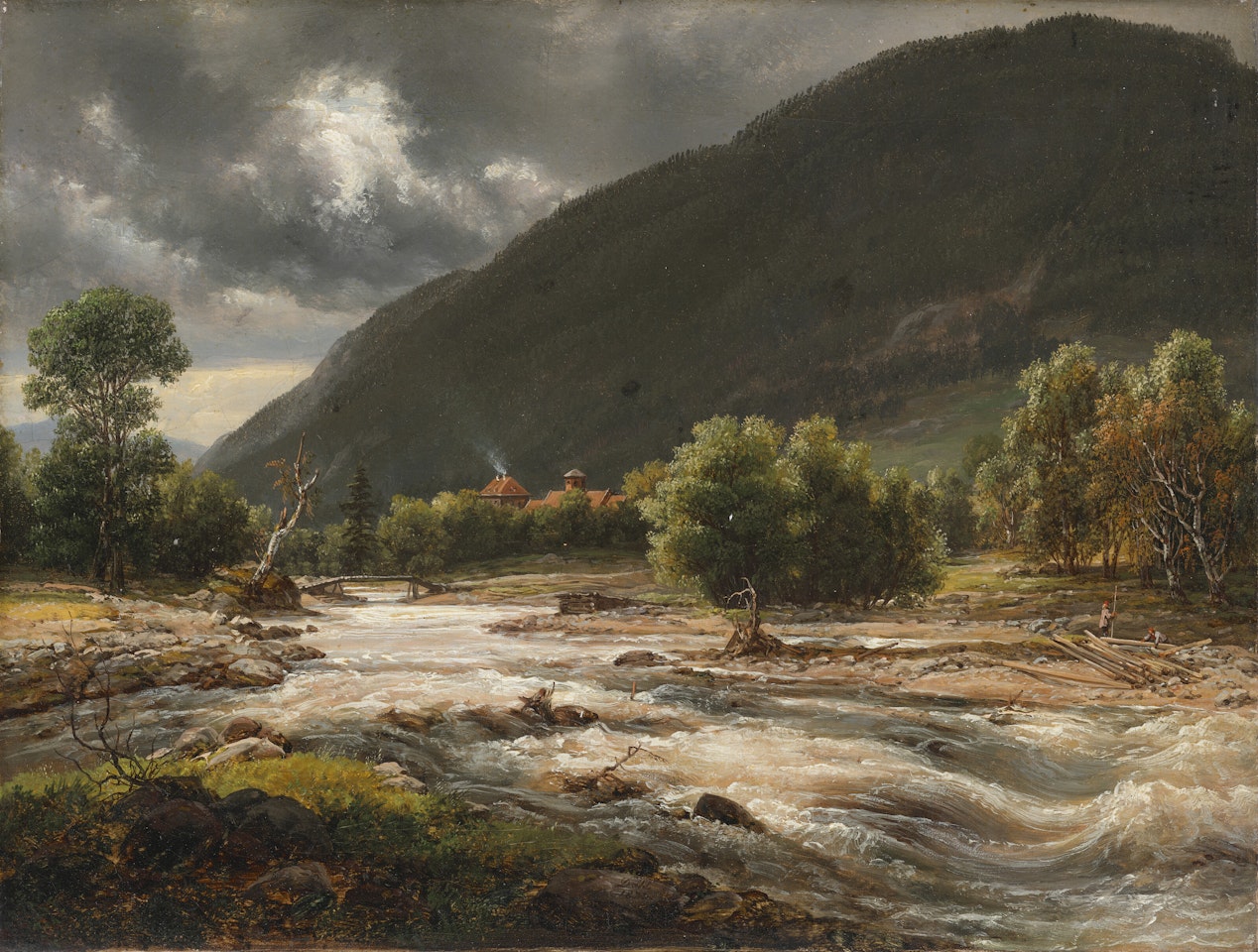 View of the Mårelv near Tinn by Johan Christian Clausen Dahl