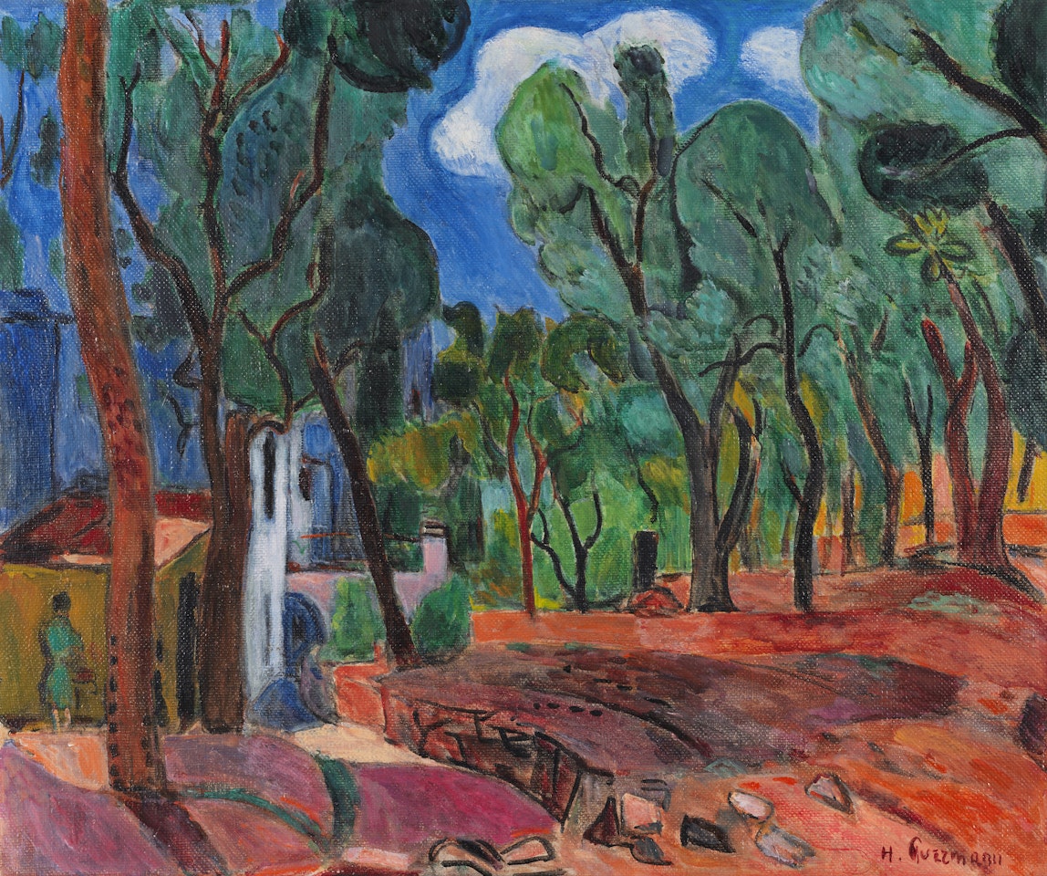 Landschaft bei Sorrent by Hans Purrmann