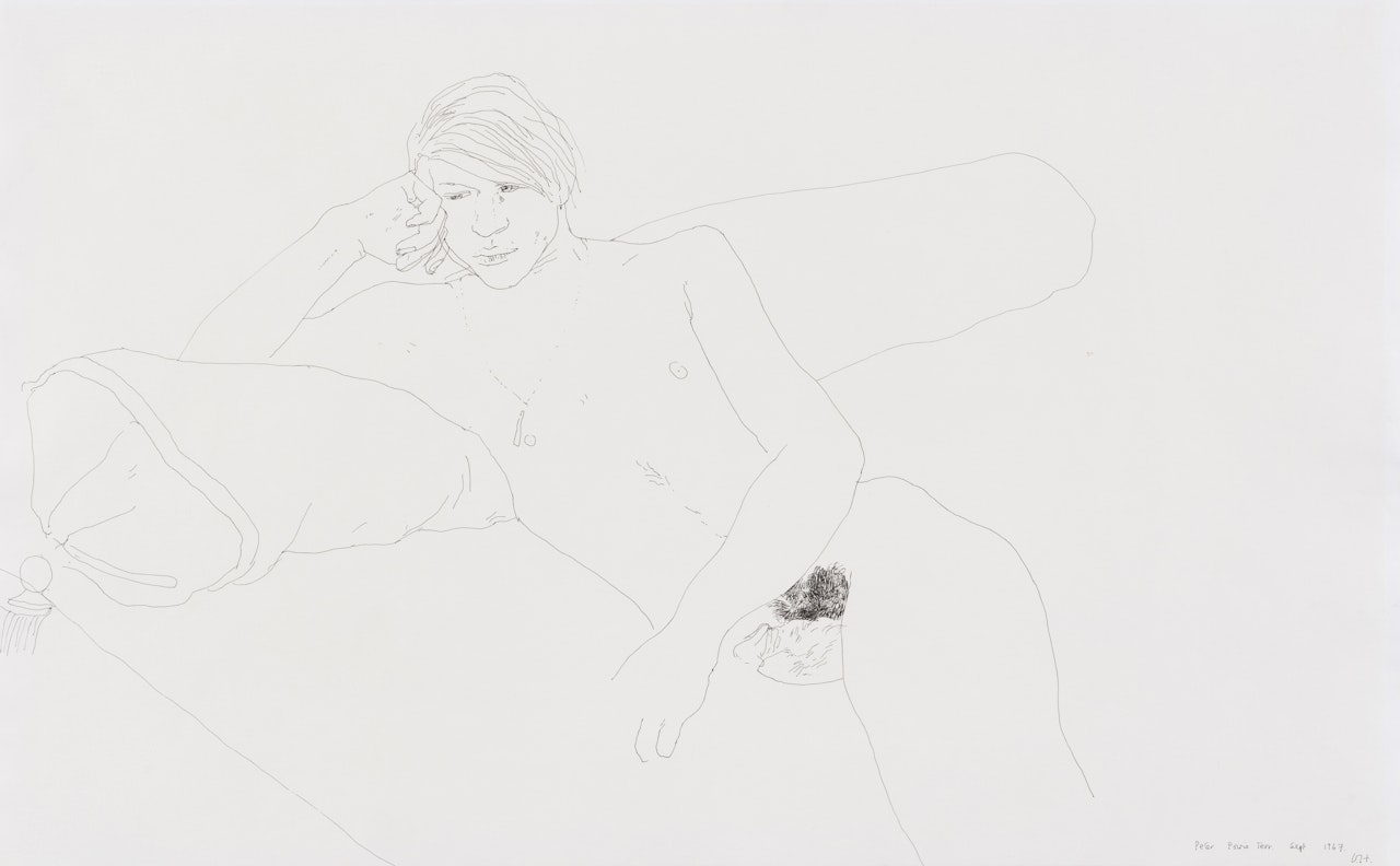 Peter, Powis Terrace, Sept. 1967 by David Hockney