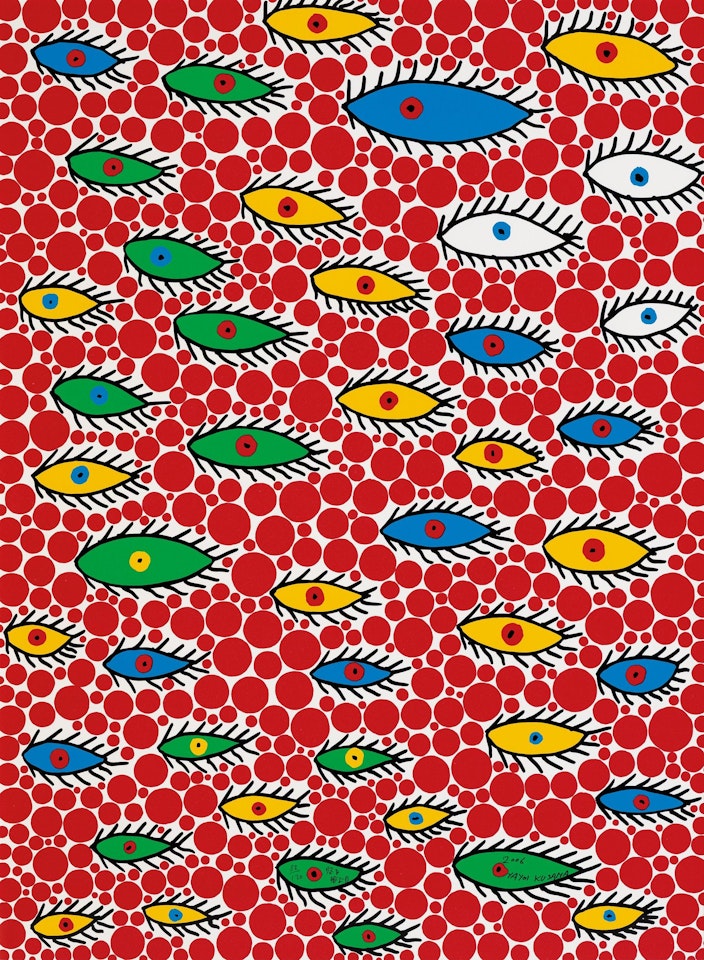 Eyes Flying in the Sky by Yayoi Kusama