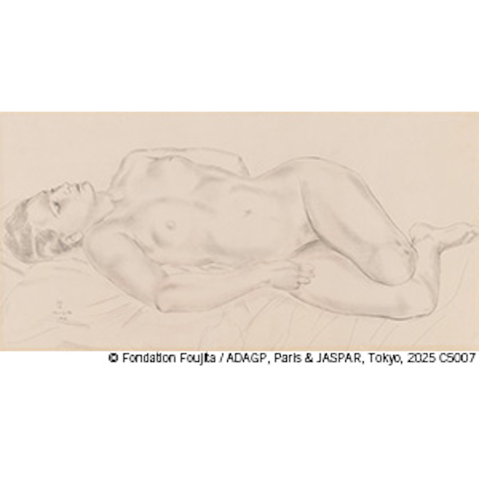 Reclining Nude by Leonard Tsuguharu Foujita