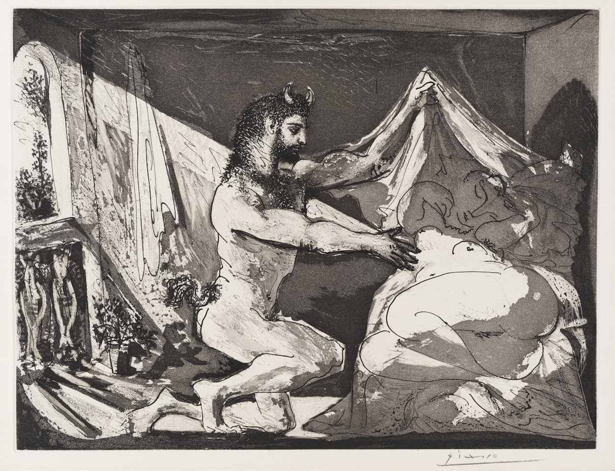Faune dévoilant une femme by Pablo Picasso
