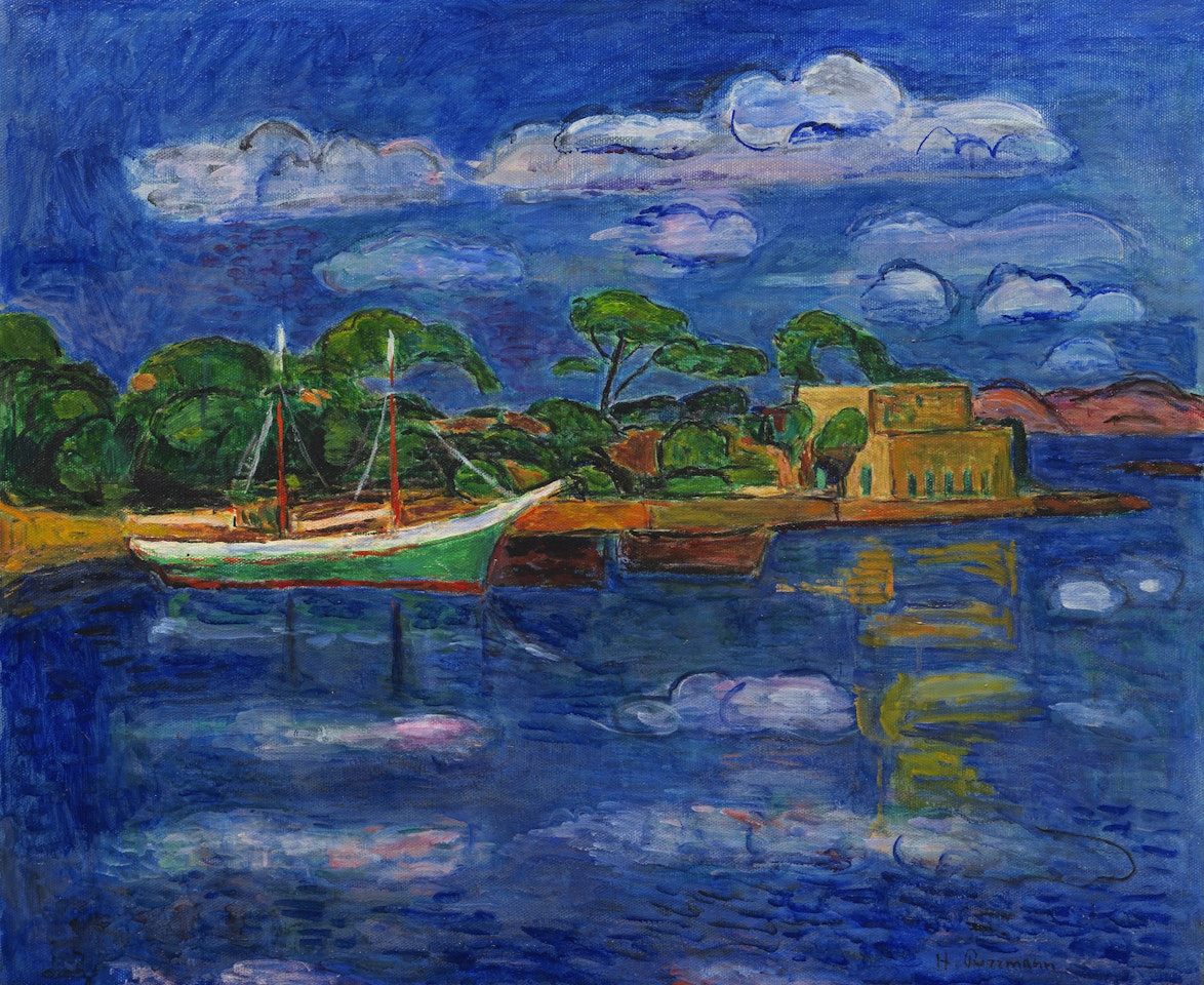 Hafen von Porto d"Ischia by Hans Purrmann