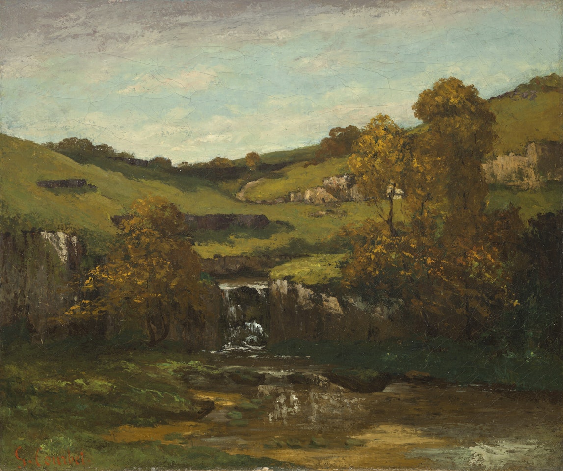 Les sources de la Loire by Gustave Courbet