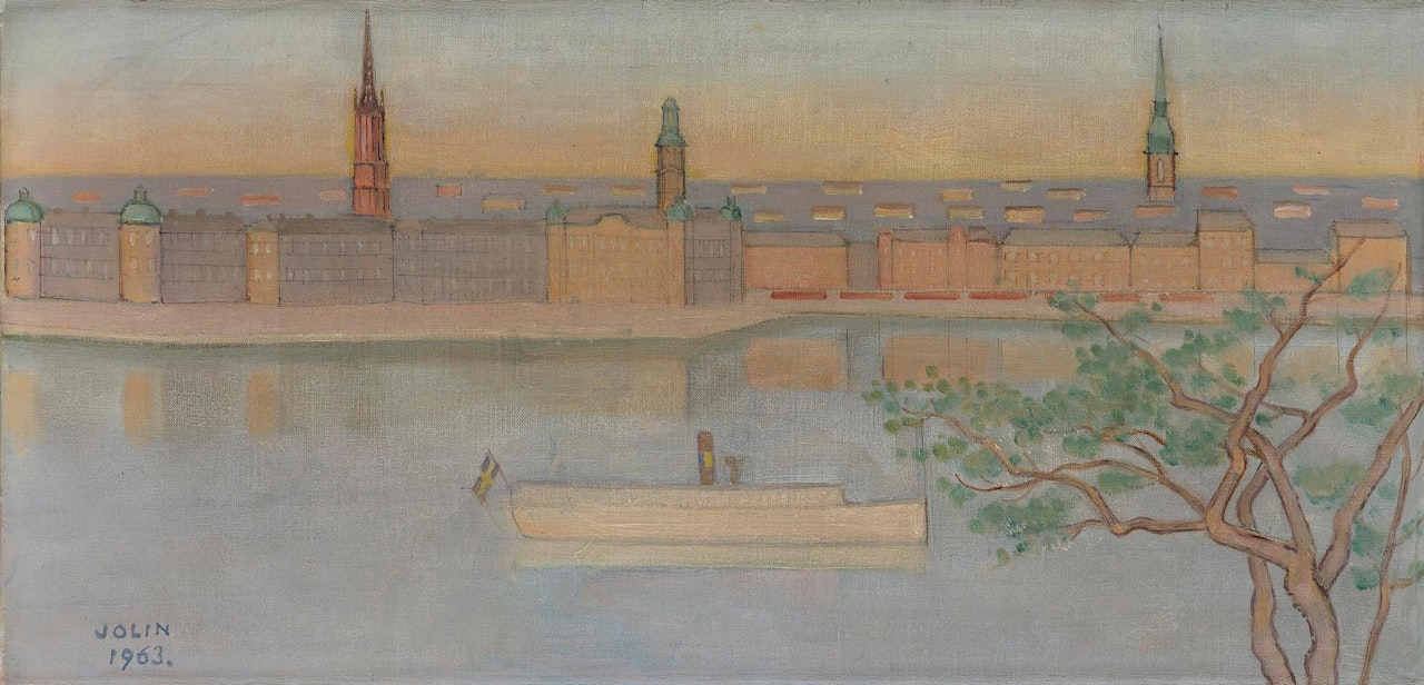 View over Riddarholmen and Gamla Stan, Stockholm by Einar Jolin