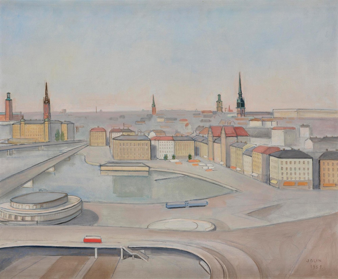 View over Slussen and Gamla Stan, Stockholm by Einar Jolin