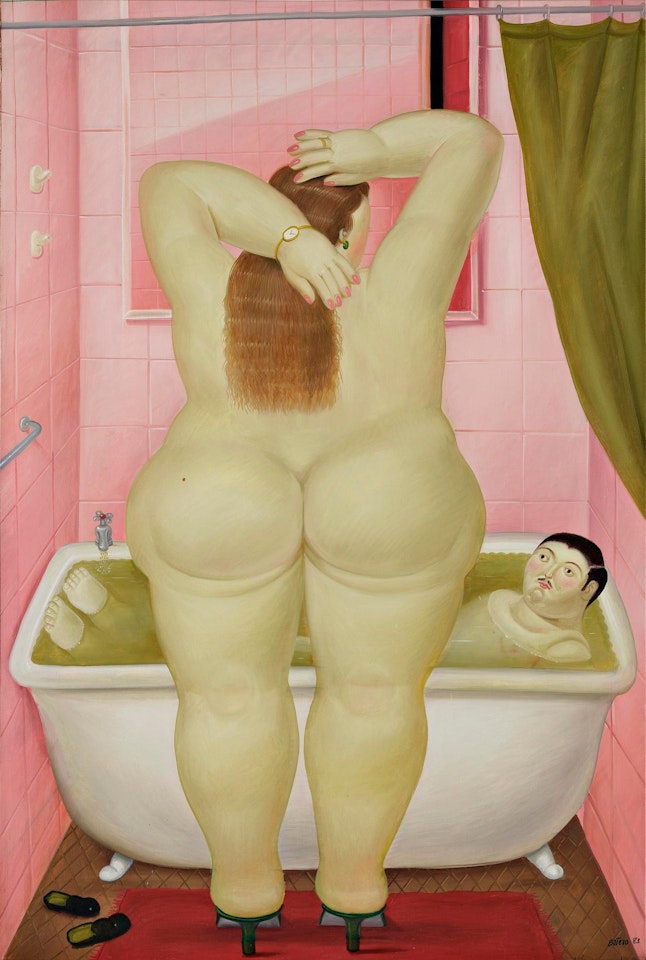 "El cuarto de baño" by Fernando Botero