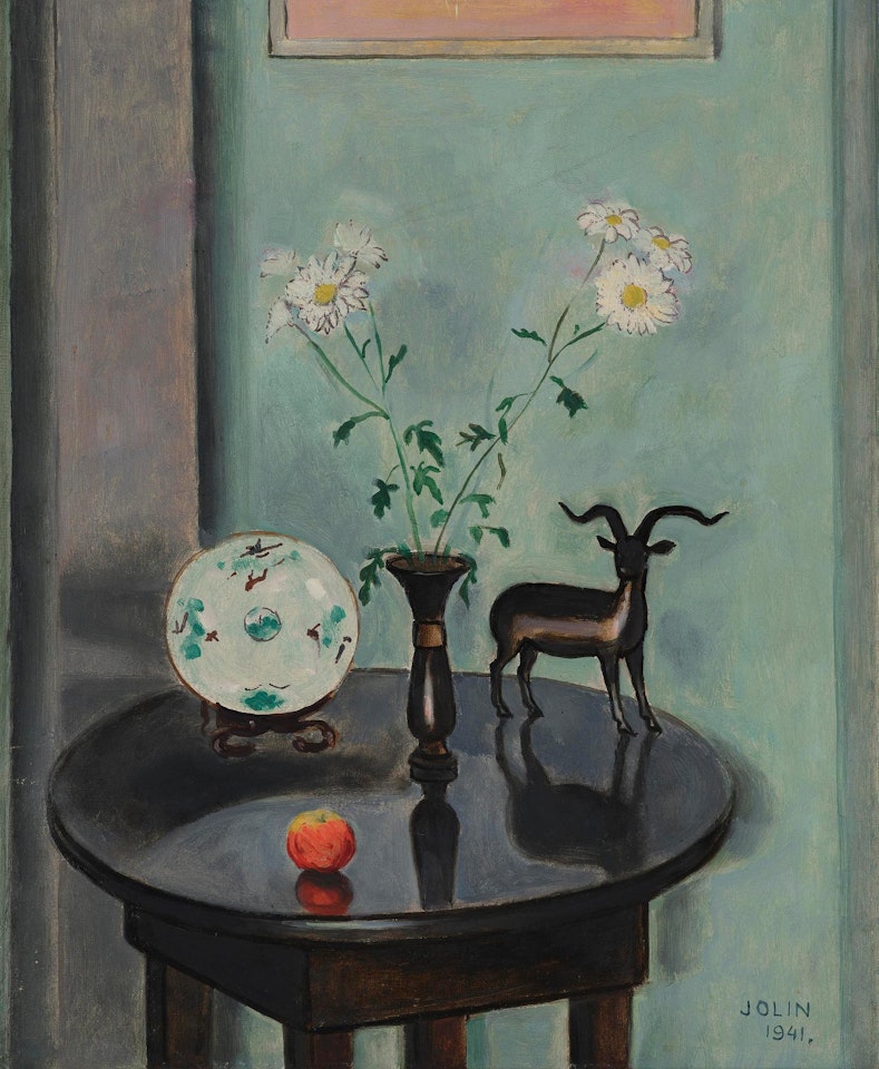Still life with daisies in a vase by Einar Jolin