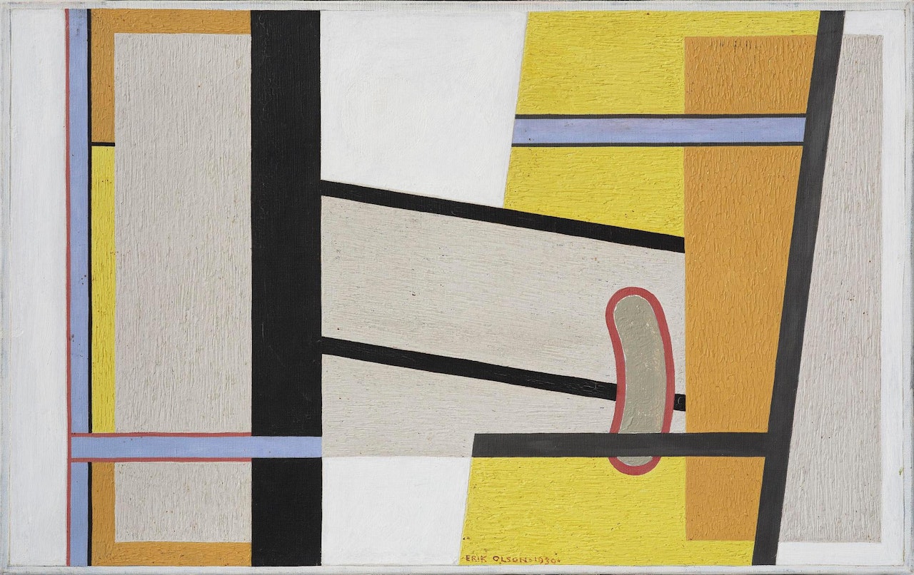 "Svart, gult och vitt" (black, yellow and white) by Erik Olson