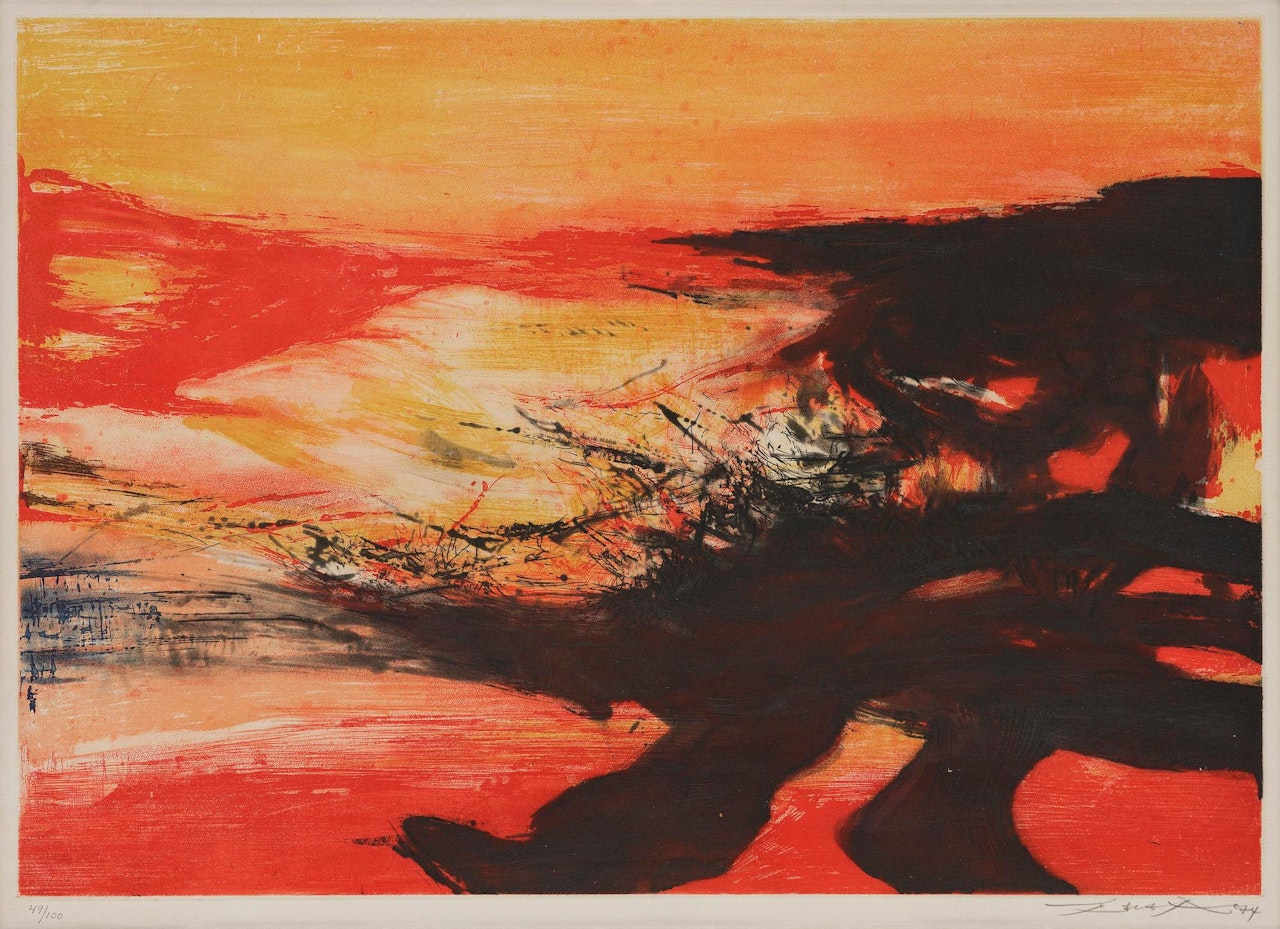 Untitled, from: Nobel Prize Portfolio by Zao Wou-Ki