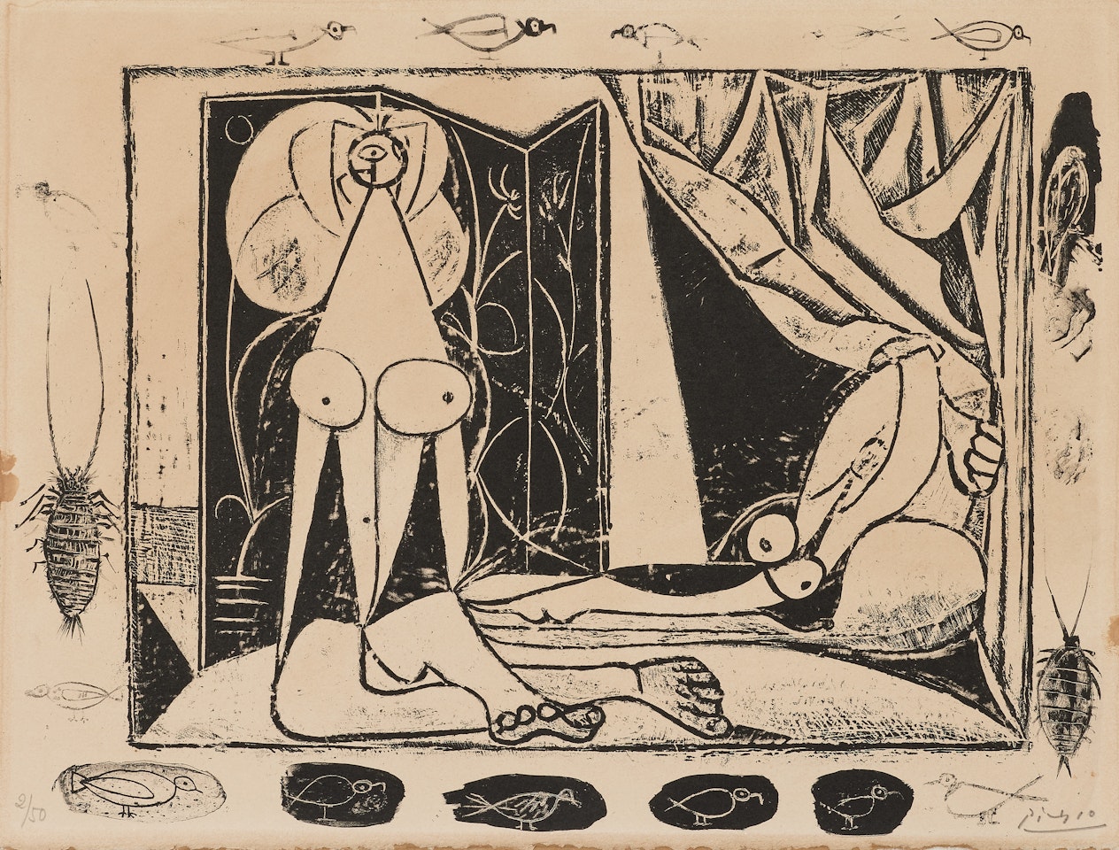 Les Deux Femmes nues by Pablo Picasso