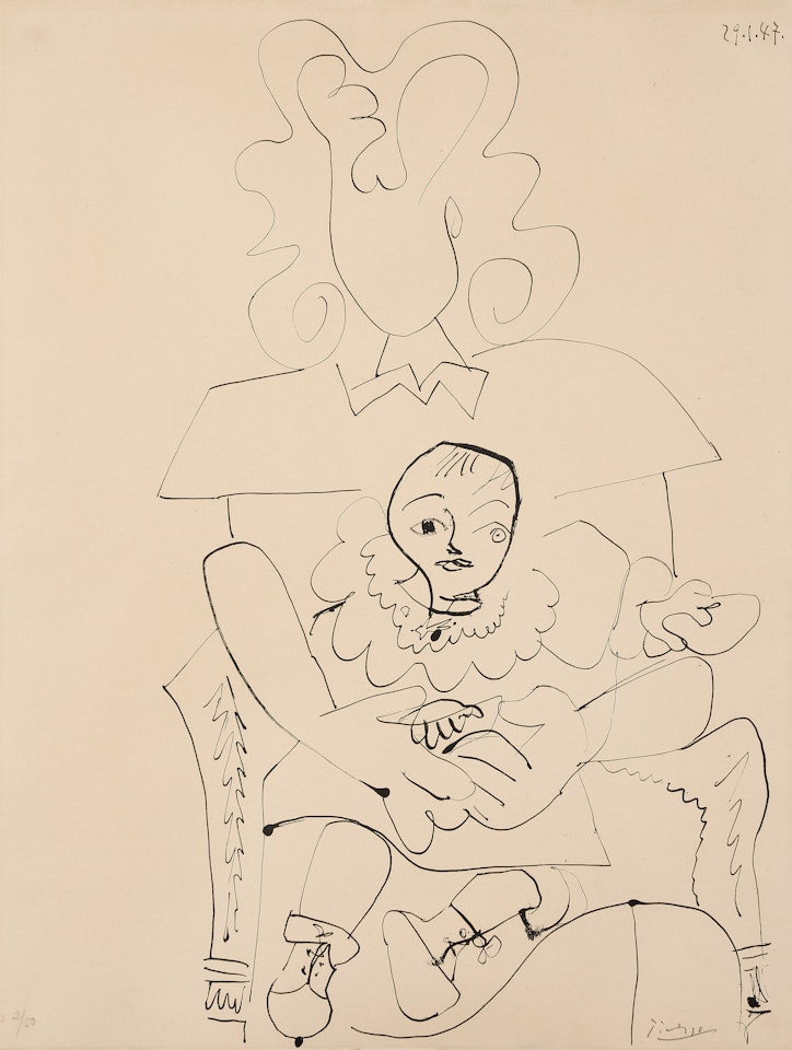 Ines et son Enfant by Pablo Picasso