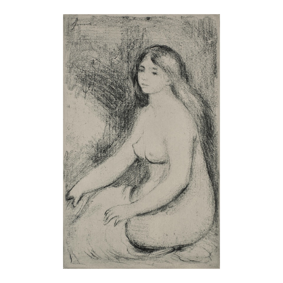 Baigneuse assise (Delteil/Stella 11) by Pierre-Auguste Renoir