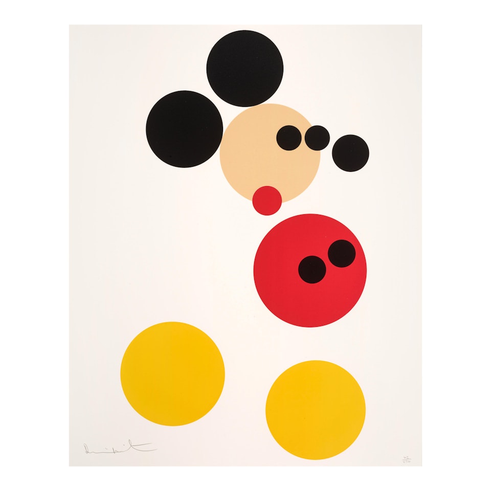 Mickey (White) by Damien Hirst