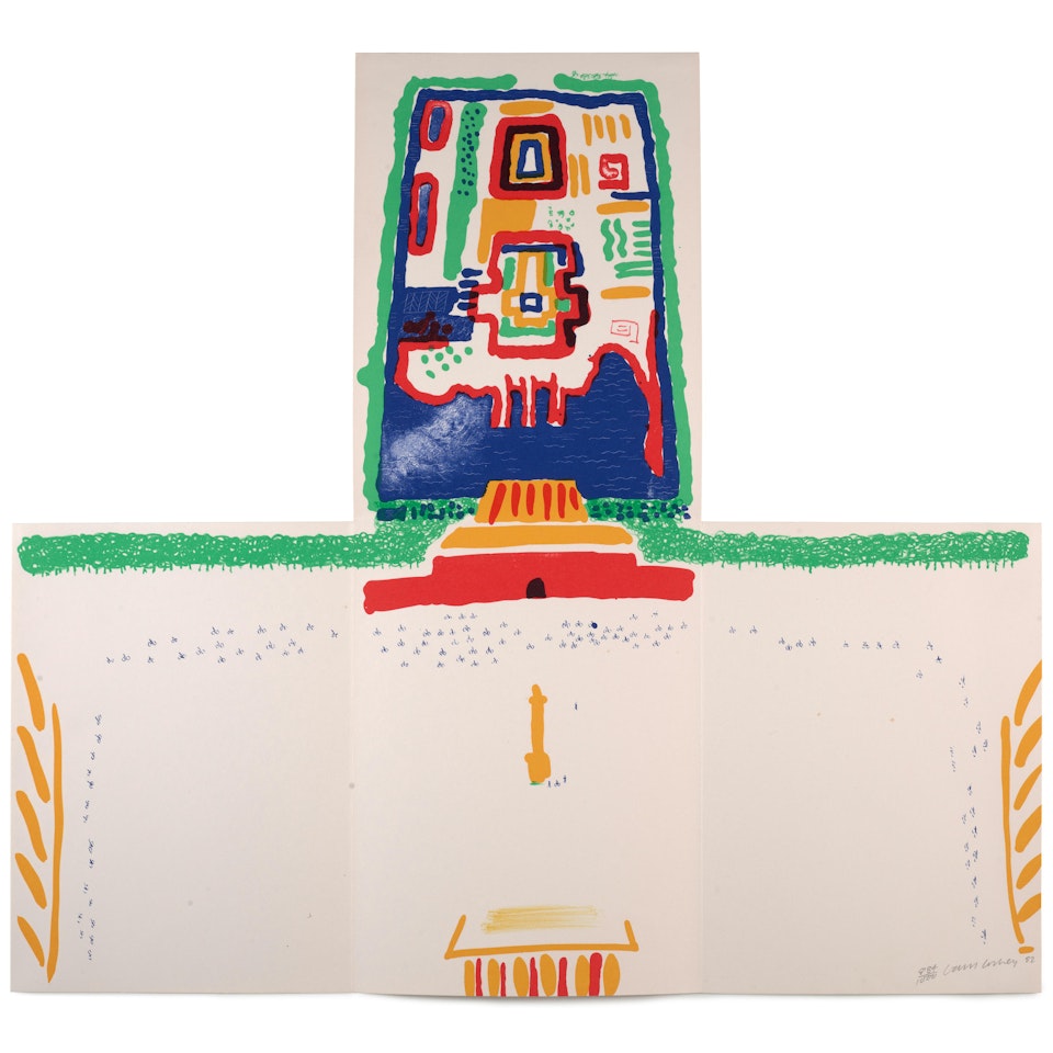 Red Square and the Forbidden City, from China Diary (MCAT 254) by David Hockney