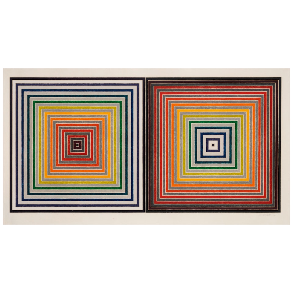Double Gray Scramble (Axsom 93, Gemini 491) by Frank Stella
