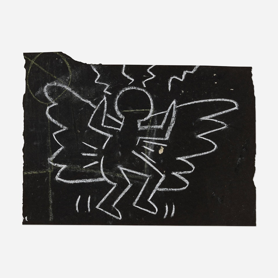 Untitled (Subway Drawing (Angel)) by Keith Haring