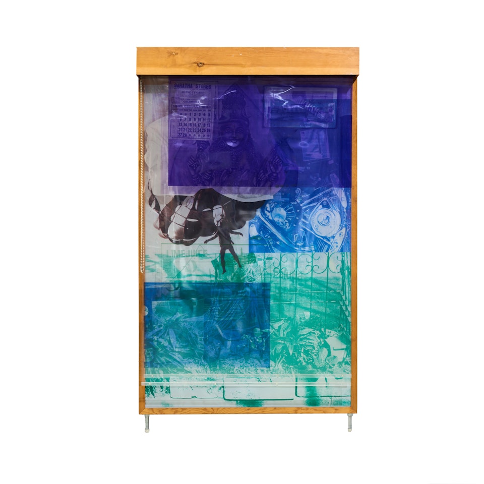 Sling-Shot #3; Issue de la suite "Sling-Shots Lit Series" by Robert Rauschenberg