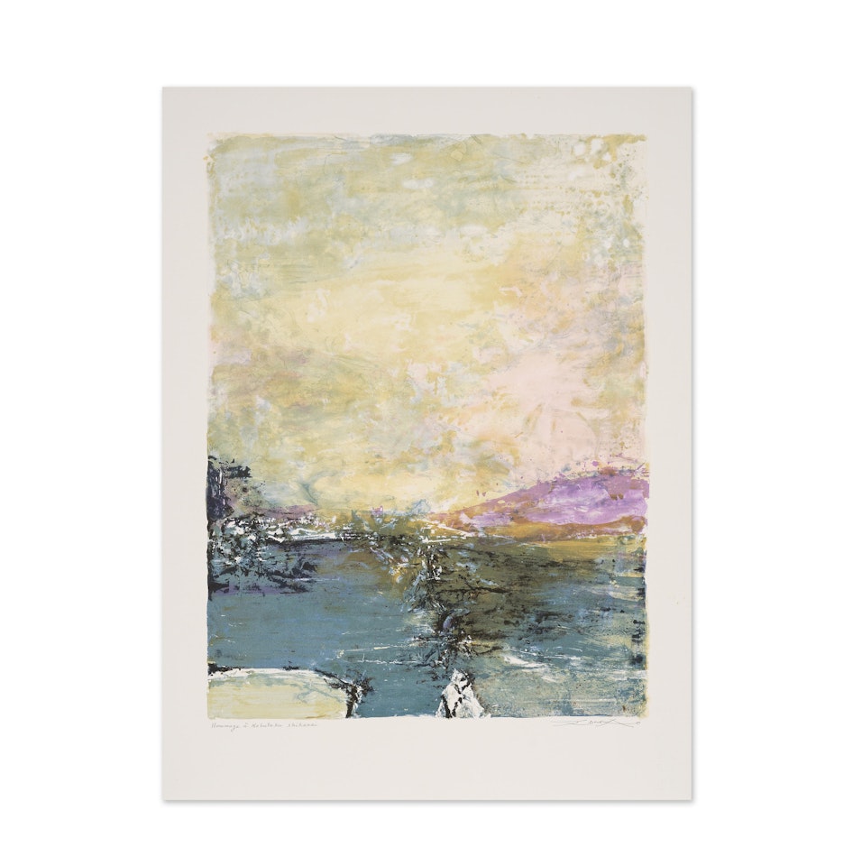 Hommage à Nobutaka Shikarai; (Agerup, 354) by Zao Wou-Ki