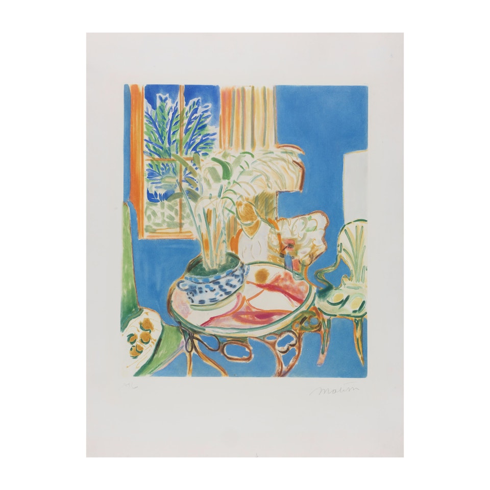 Le petit intérieur bleu by Henri Matisse