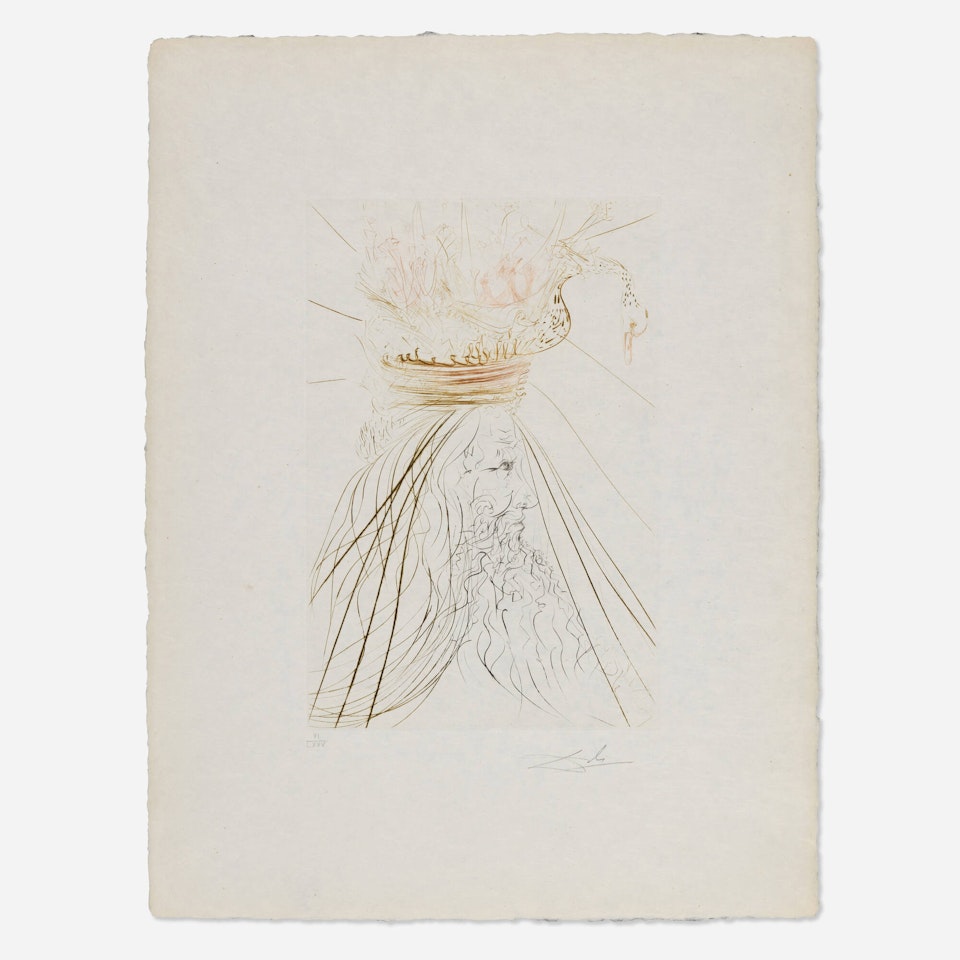 Le roi Marc (from the Tristan et Iseult portfolio) by Salvador Dali