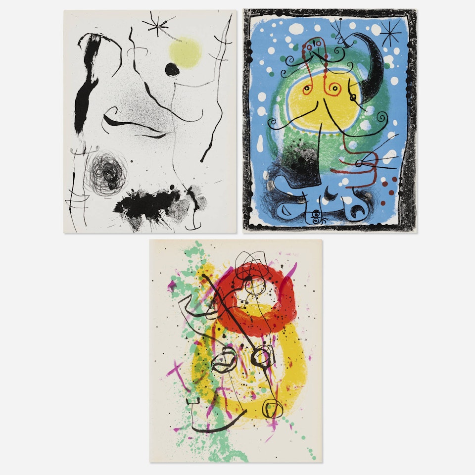 Three works for XXe Siècle by Joan Miró