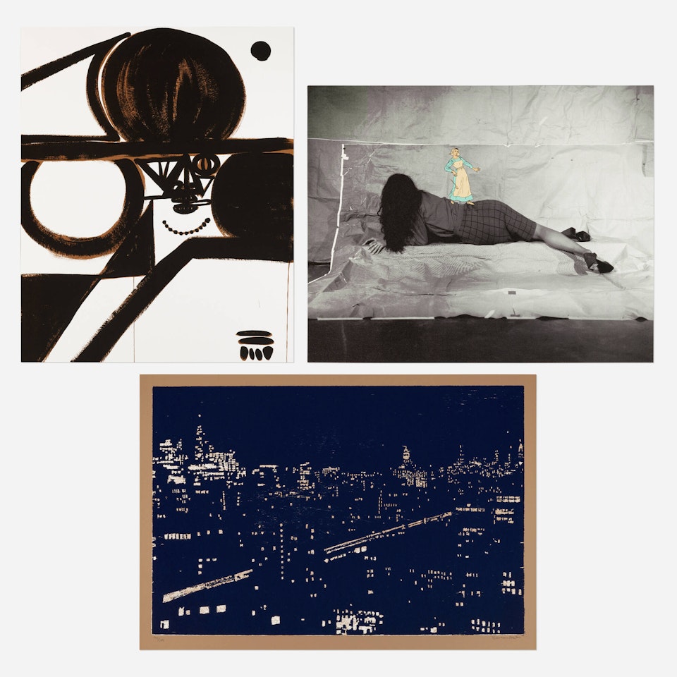 Three works from the White Columns Portfolio by Various Artists