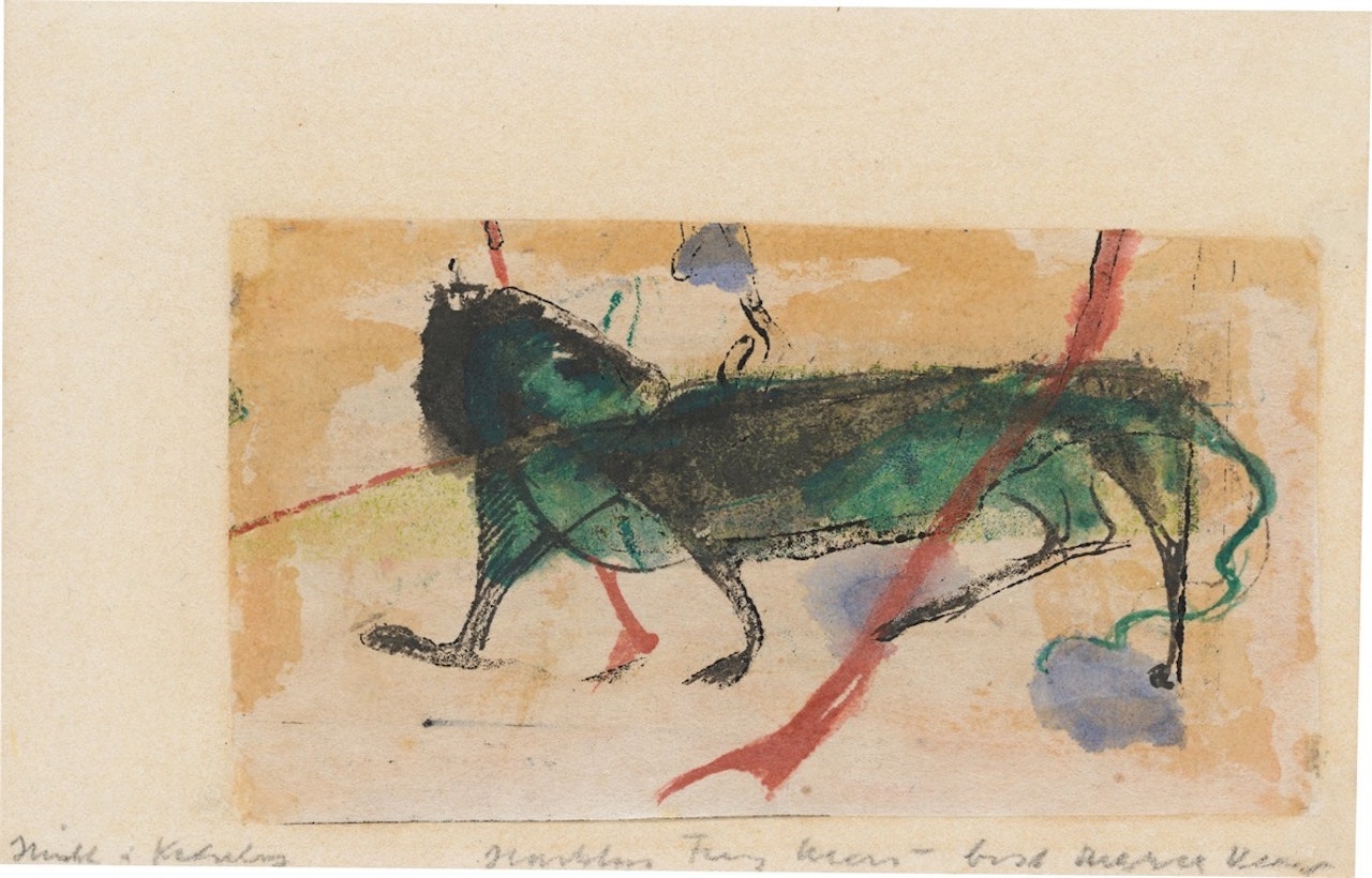 ”Kleines Fabeltier I” by Franz Marc
